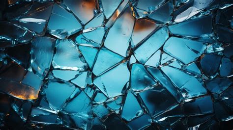 Premium AI Image | Cracked Glass Texture Background