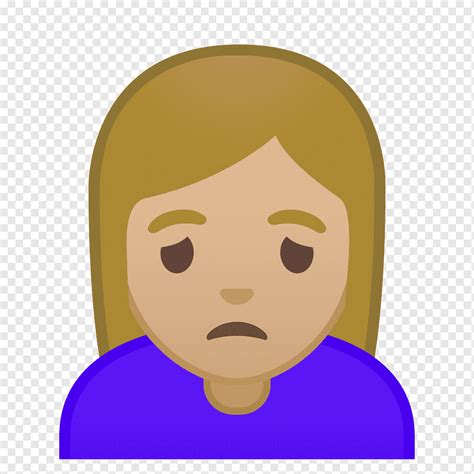 Woman Frowning Medium Light Skin Tone Emoji Icon Png Pngwing