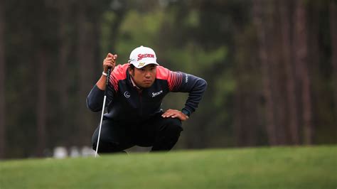 Masters Champion Hideki Matsuyama Of Japan Lines Up A Putt On The No