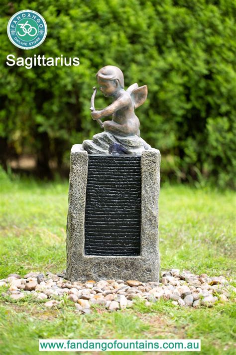 Sagittarius Zodiac Signs Water Feature Horoscope Astrology Fountain