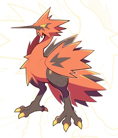 Pokemon Kleurplaat Galarian Zapdos - Nathaniel Newcomer Kleurplaten