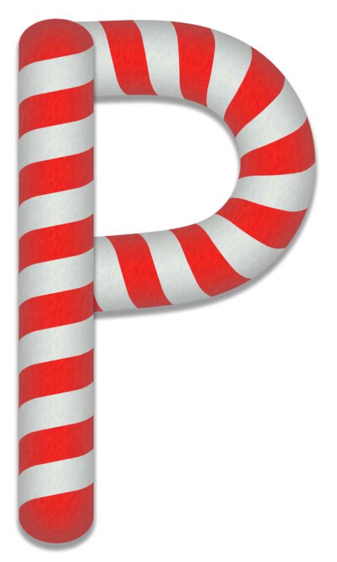 Candy Cane Stripes Christmas Alphabet Lettering Font Diy Projects