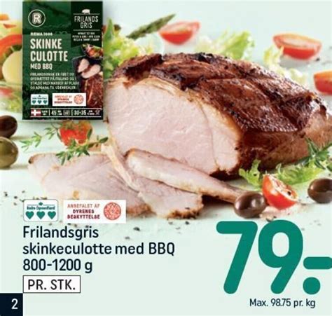 Frialndsgris Skinkeculotte Med Bbq G Tilbud Hos Rema