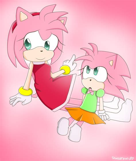 Amy And Classic Amy By Starsaround On Deviantart