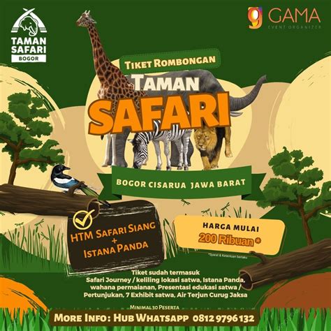 Promo Tiket Taman Safari Bogor Januari 2025 Tiket Group 2025