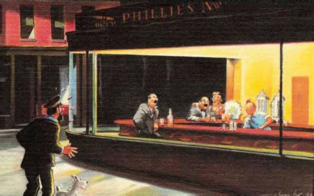 Edward Hopper's "Nighthawks" in New York