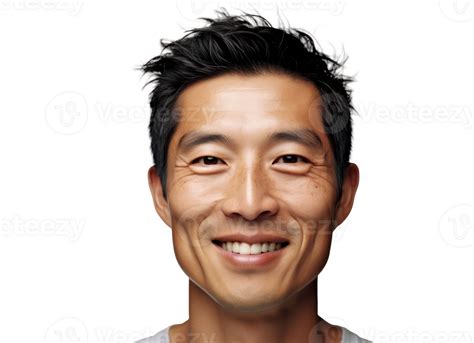 Ai Generated Cheerful Asian Man Fashion Portrait 36461132 Png