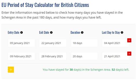 eu period  stay calculator  british citizens schengenvisainfo