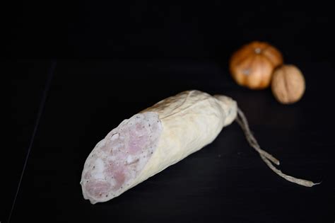 Saucisson à l ail artisanal 10 tranches 100 g Charcuterie Traiteur