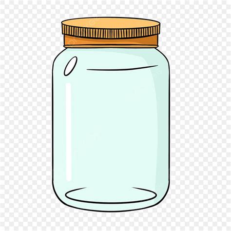 Cartoon Water Bottle Clipart Vector Simple Cartoon Bottle Jar Clipart