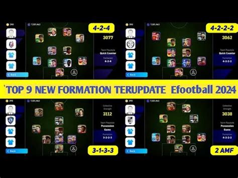 Top Formasi Terbaru Unik Dan Langka Efootball Formasi