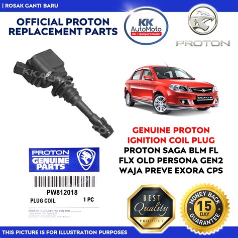 Genuine Proton Ignition Coil Plug PW812018 Proton Saga BLM FL FLX