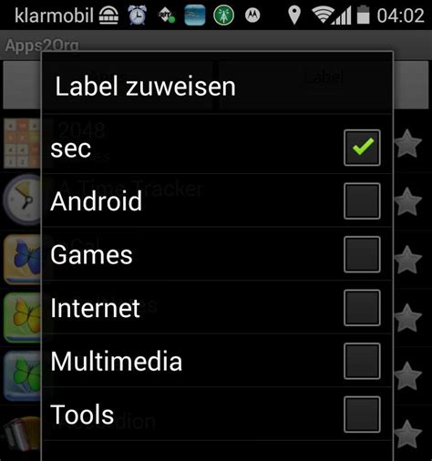how to put apps in categories