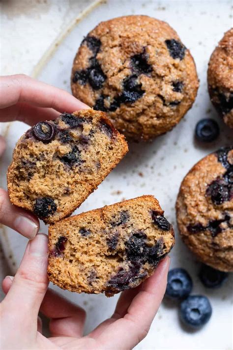 Healthy Whole Wheat Blueberry Muffins Food Faith Fitness