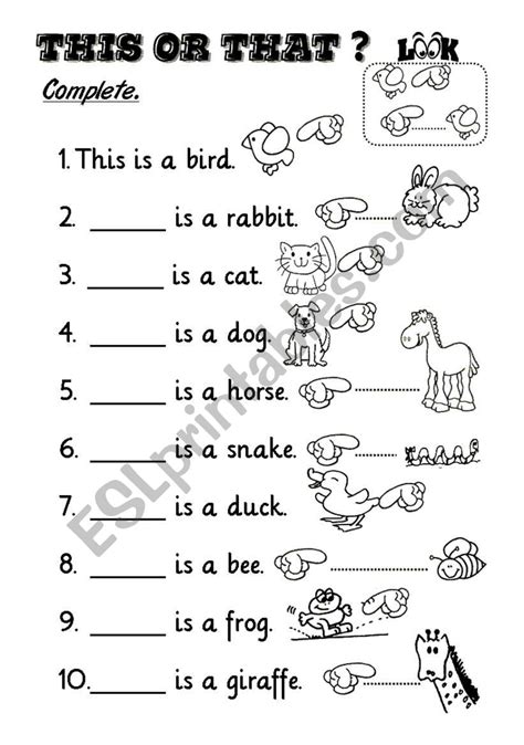 This Or That Animals Esl Worksheet By Fabiola Salinas