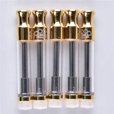 3pcs Ceramic Coil Bk Vape Cartridge E Cigarette Gold Pyrex Glass Cbd Thick Atomizer Vape Tank