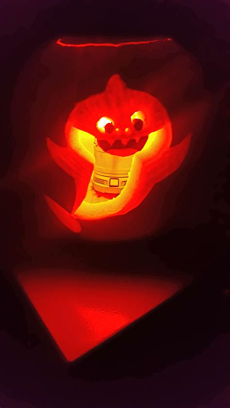 Baby Shark Jack O Lantern Scrolller