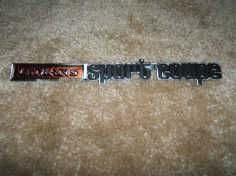 Buy 1973 1974 New Pontiac Lemans Sport Coupe Trunk Emblem 73 74 Free