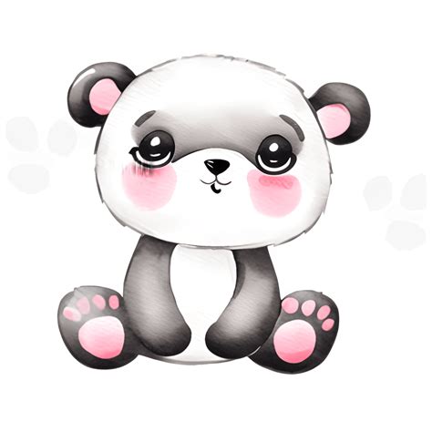 Cute Adorable Baby Panda Bear With Dreamy Eyes Cartoon Creative Fabrica