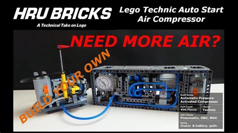 Lego Technic Auto Start Air Compressor Build Your Own Youtube