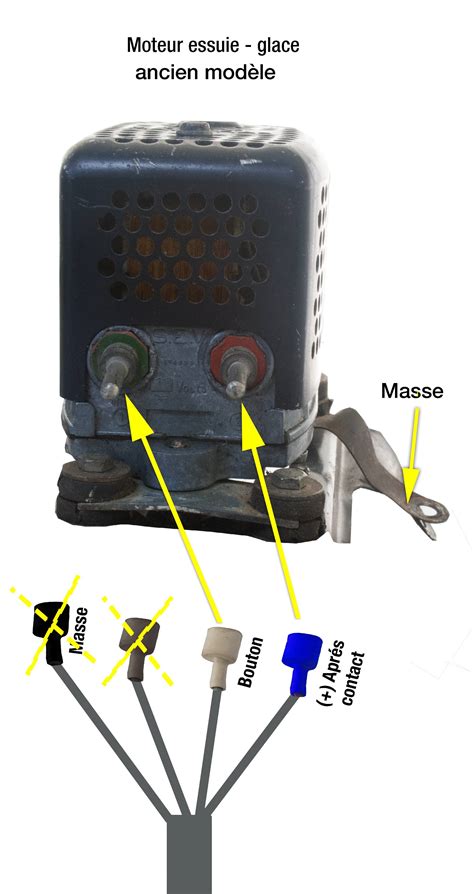 Branchement du faisceau électrique avant de Méhari Nouveau Modèle