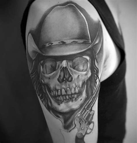 Cowboy Hat Tattoo Ideas For Men