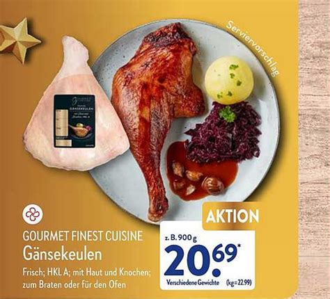 Gourmet Finest Cuisine Gänsekeulen Angebot bei ALDI Nord 1Prospekte de