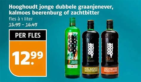 Hooghoudt Jonge Dubbele Graanjenever Kalmoes Beerenburg Of Zachtbitter