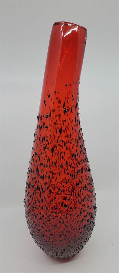 Mid Century Blown Glass Vase Auction