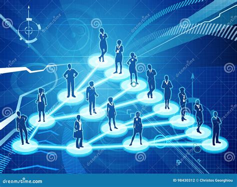 Viral Marketing Business Network Concept Stock Vector Illustration Of