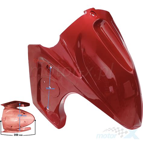 Front Fender Red Gloss Barton Falcon Motor X Motorcycle