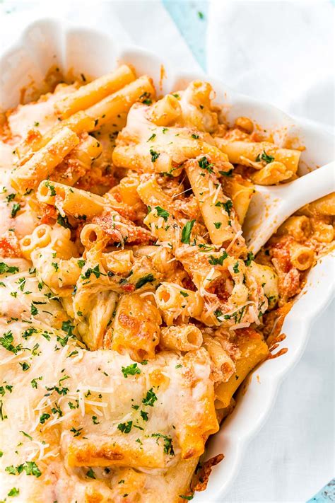 Baked Ziti Simple Recipe Sugar And Soul