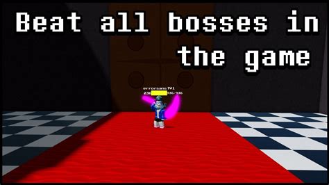 Roblox Glitchtale Battle Of Souls Beat All Bosses In The Game YouTube