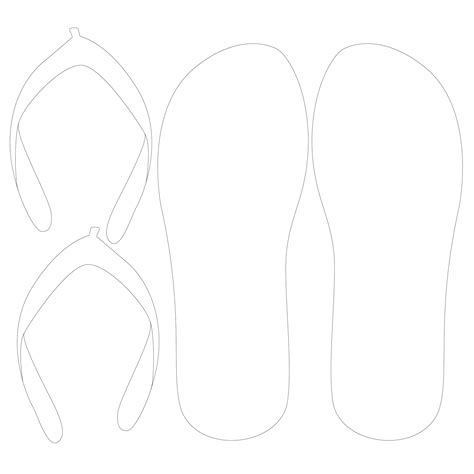 Free Printable Flip Flop Template Printable