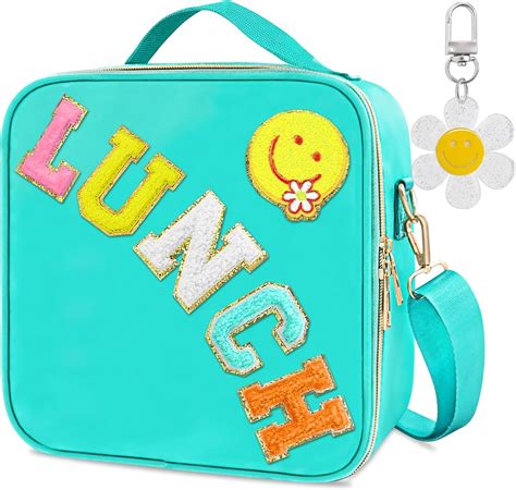 amazoncom insulated girls lunch box preppy lunch box  teen girls