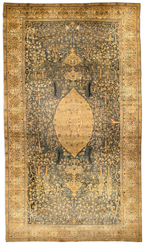 Doris Leslie Blau Collection Antique Indian Bold Handmade Wool Rug For