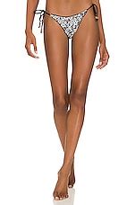 Maaji Micro Knot Reversible Bikini Bottom In Black Panther Revolve