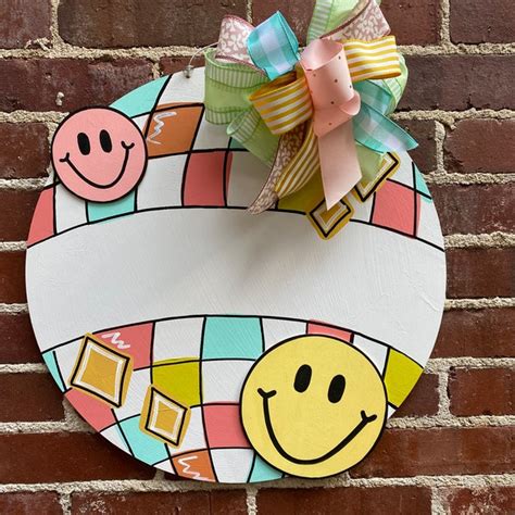 Smiley Face Classroom Door Sign Etsy