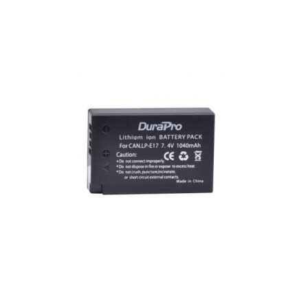 DuraPro 2 X 1040mAh LP E17 Camera Battery LCD USB Dual Charger