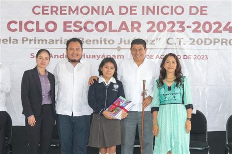 Inaugura Gobernador Salom N Jara Cruz Ciclo Escolar