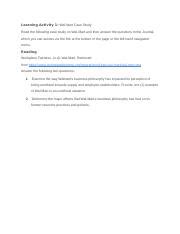 Learning Activity 3 Docx Learning Activity 1 Wal Mart Case Study