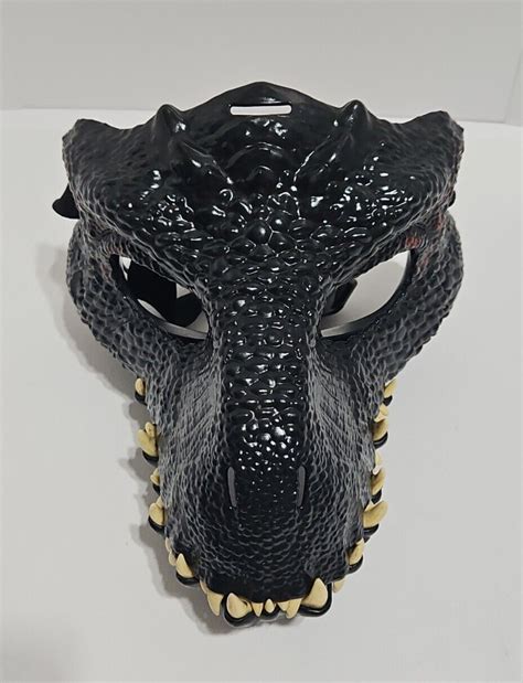 Mavin Jurassic World Indoraptor Dinosaur Mask Black Fallen Kingdom