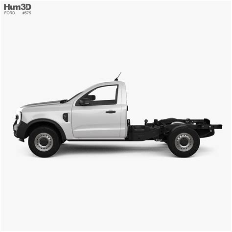 Ford Ranger Cabina Simple Chassis Xl 2022 Modelo 3d Vehículos On Hum3d