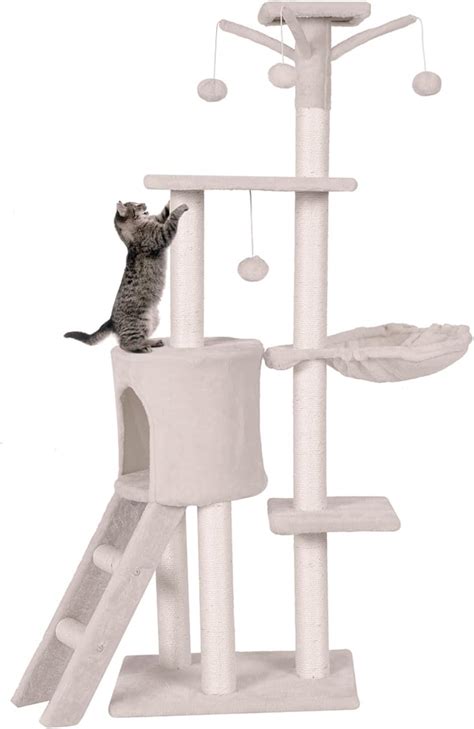 Amazon PETSITE 56 Inches Cat Tree For Indoor Cats Multi Level