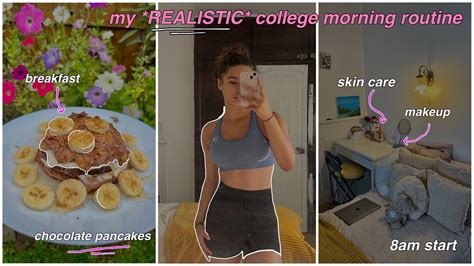 My 8am Realistic College Morning Routine Youtube