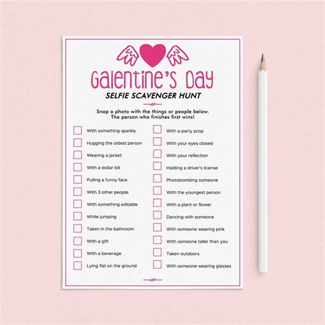 Galentines Games Printable Hot Pink Ladies Night Out Activity Etsy