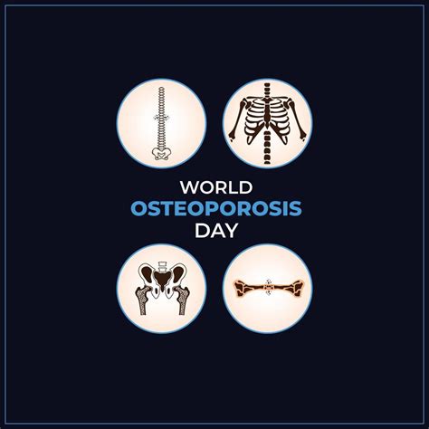 World Osteoporosis Day Concept October 20 Template For Background Banner Card Poster