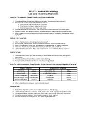 Bio Lab Exam Pdf Bio Medical Microbiology Lab Quiz