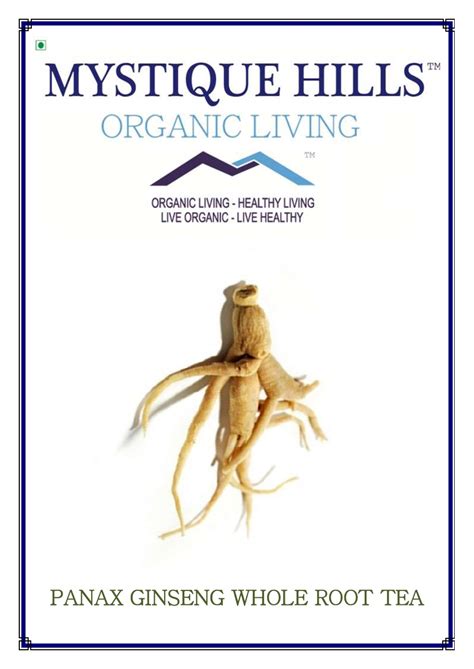 Whole Panax Ginseng Root Tea 50 g – MYSTIQUE