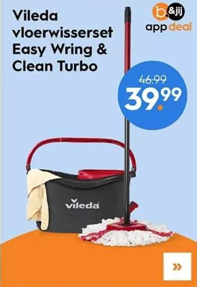 Vileda Vloerwisserset Easy Wring Clean Turbo Aanbieding Bij Blokker